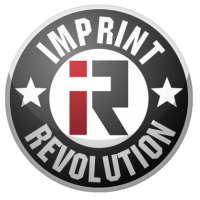 Imprint Revolution logo, stylized button version