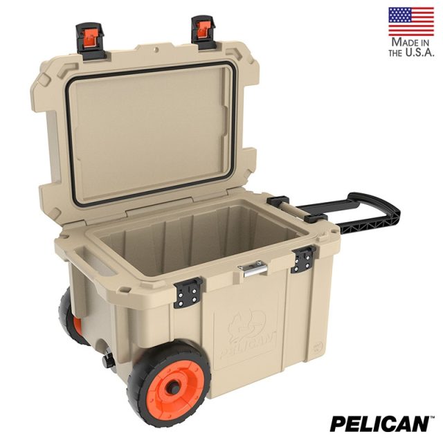 Pelican 45qt Elite Wheeled Cooler Khaki 4