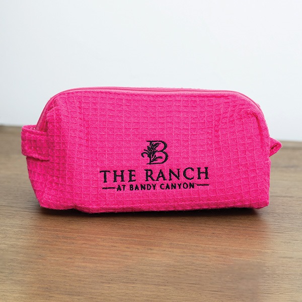 Waffle Weave Cosmetic Bag 1